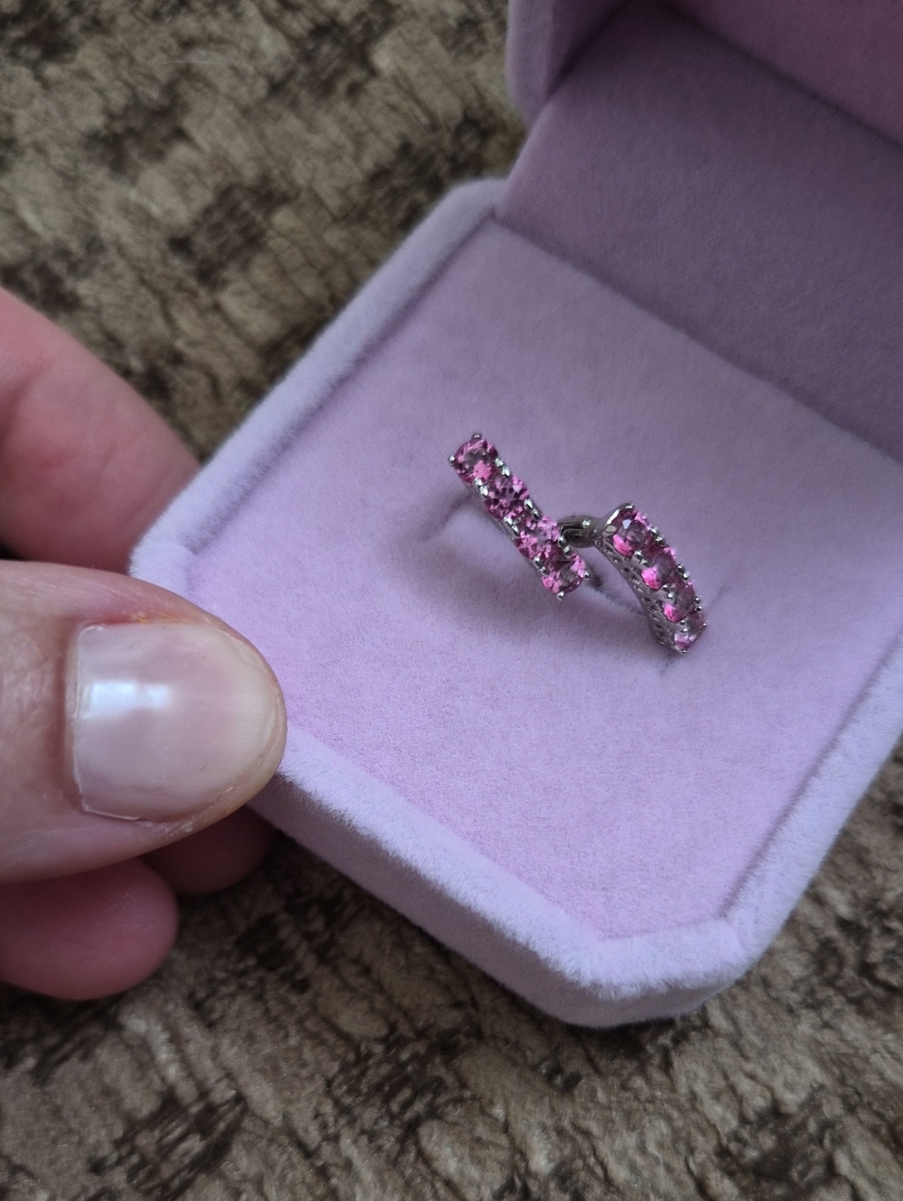 Natural Pink Topaz 925 Sterling Sl - Picture 6 of 6